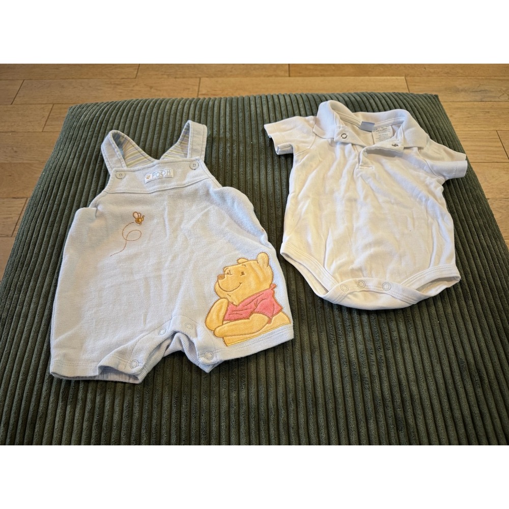 Disney Wonderful World Winnie the Pooh Baby Outfit 6/9 Months Romper‎